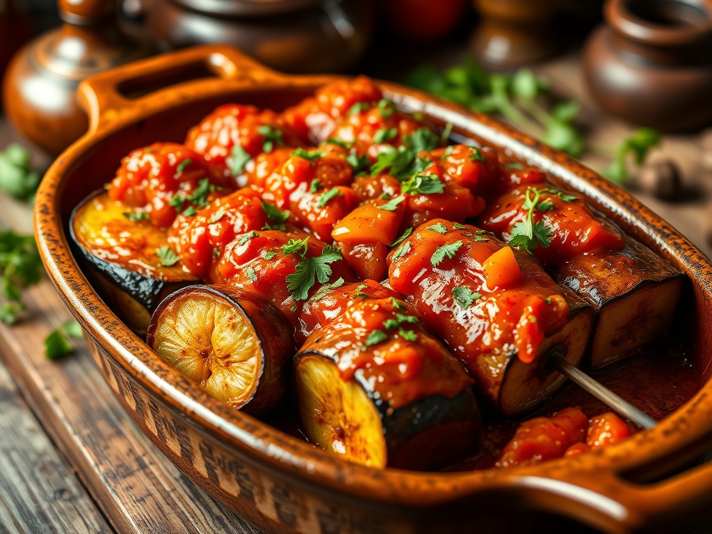Zeytinyağlı Patlıcan Kebabı Tarifi — Fırında Sağlıklı ve Hafif