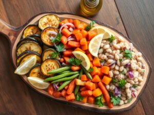 Zeytinyağlı Soğuk Meze Tabağı Tarifi — Akdeniz Esintili Renkli Sunuş