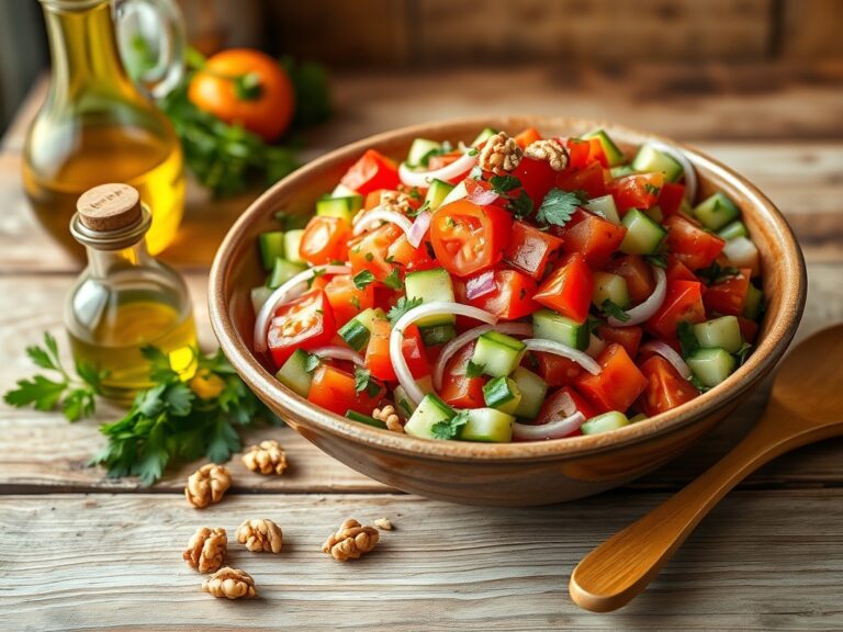 Zeytinyağlı Gavurdağı Salatası Tarifi — Antep Usulü, Taze ve Ferahlatıcı