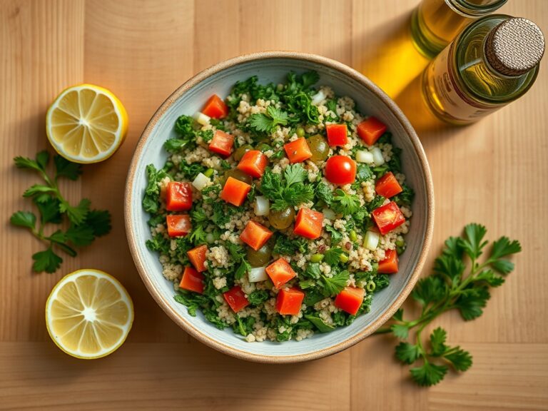 Zeytinyağlı Tabbouleh Tarifi — Ferah Akdeniz Lezzetiyle Geleneksel Lübnan Salatası
