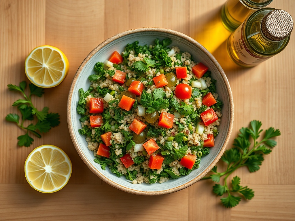 Zeytinyağlı Tabbouleh Tarifi — Ferah Akdeniz Lezzetiyle Geleneksel Lübnan Salatası
