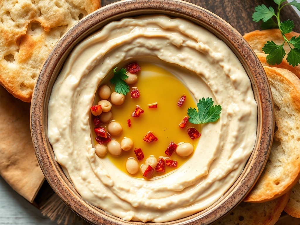 Zeytinyağlı Humus Tarifi — Kremamsı Akdeniz Lezzeti