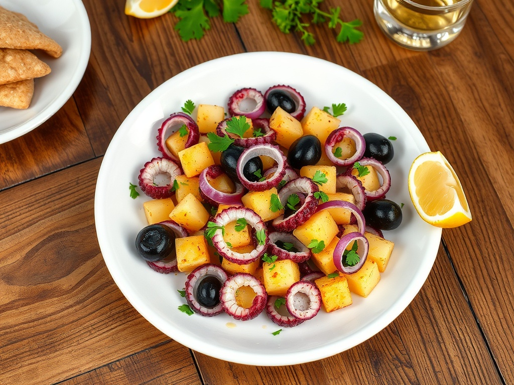 Zeytinyağlı Ahtapot Salatası Tarifi — Akdeniz'in Hafif ve Protein Deposu