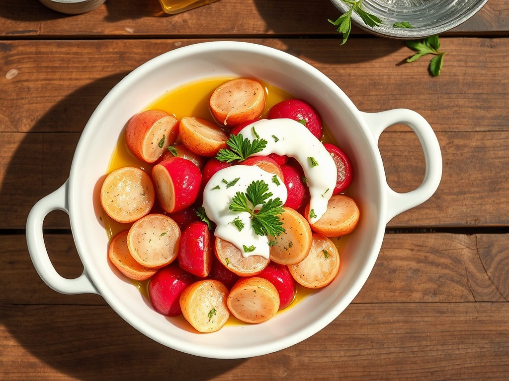 Zeytinyağlı Turp Salatası Tarifi — Akdeniz Usulü Ferahlatıcı ve Sağlıklı