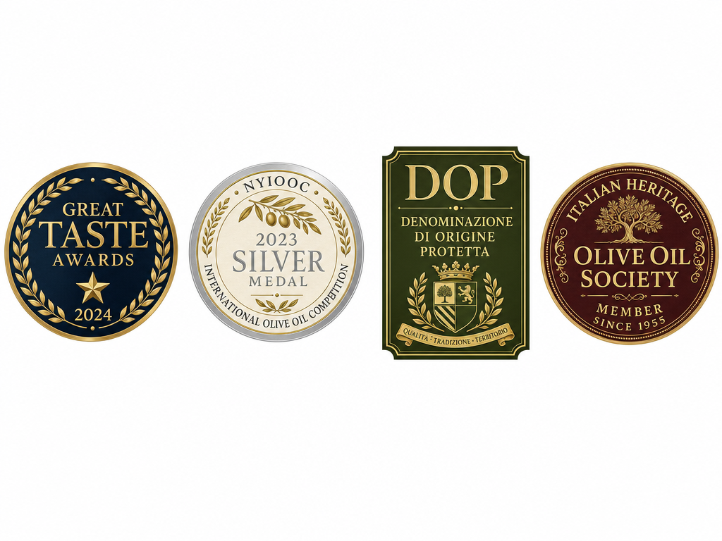 Diolivo ödüller — Great Taste, NYIOOC, DOP, Heritage