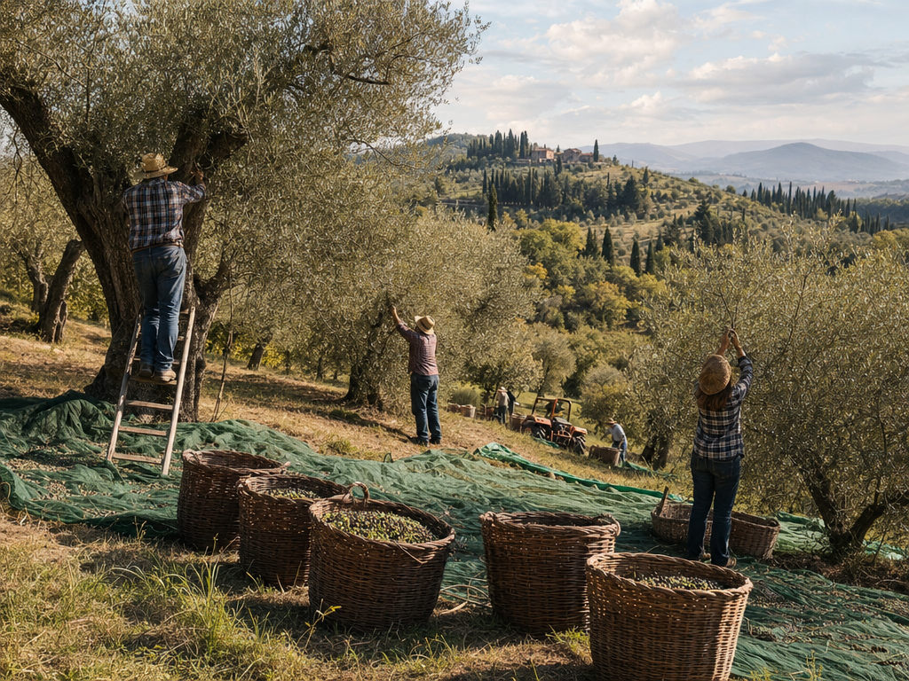 Diolivo Toscana zeytin hasadı — Greve in Chianti