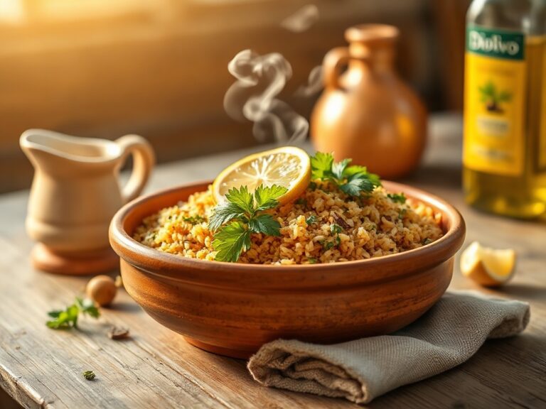 Zeytinyağlı Bulgur Pilavı Tarifi — Geleneksel Lezzetin Sağlıklı Buluşması