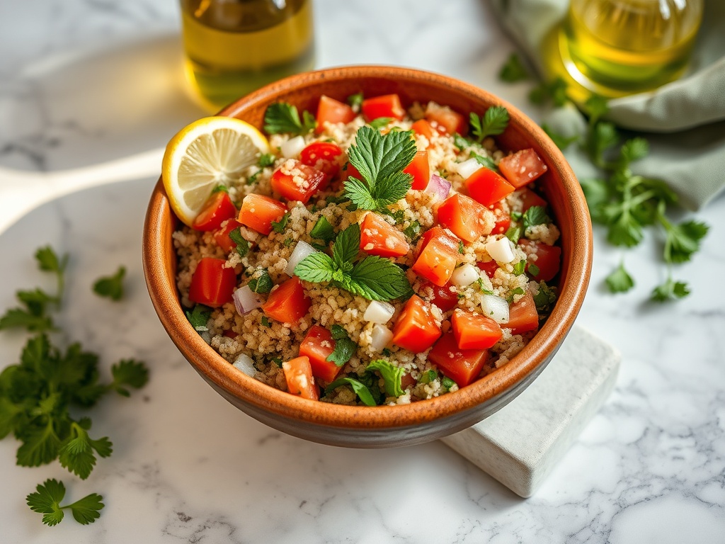 Zeytinyağlı Tabbouleh Tarifi — Ferah Lezzet, Akdeniz'in Kalbi
