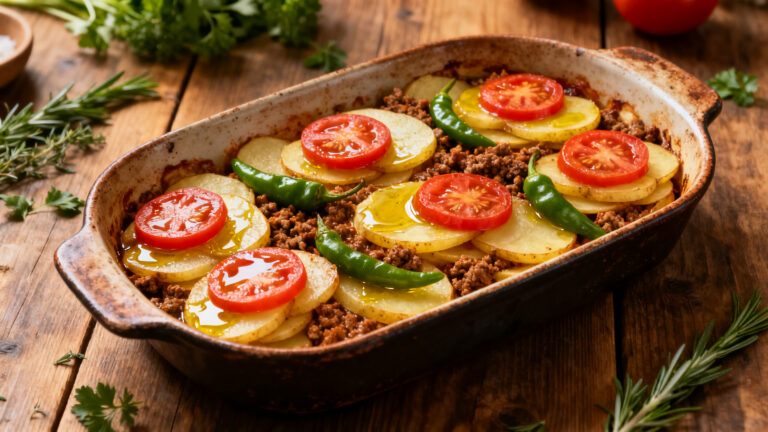 Firinda kiymali patates dizmesi tarifi 1784185291