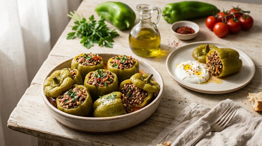 Kıymalı Biber Dolması Tarifi