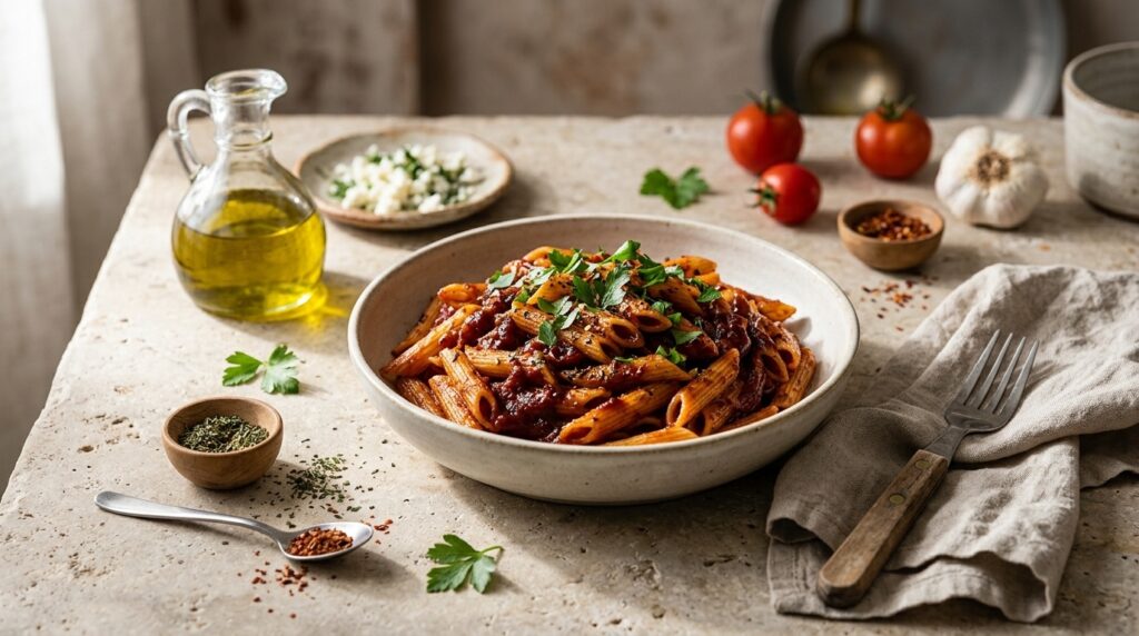 Salçalı Makarna Tarifi