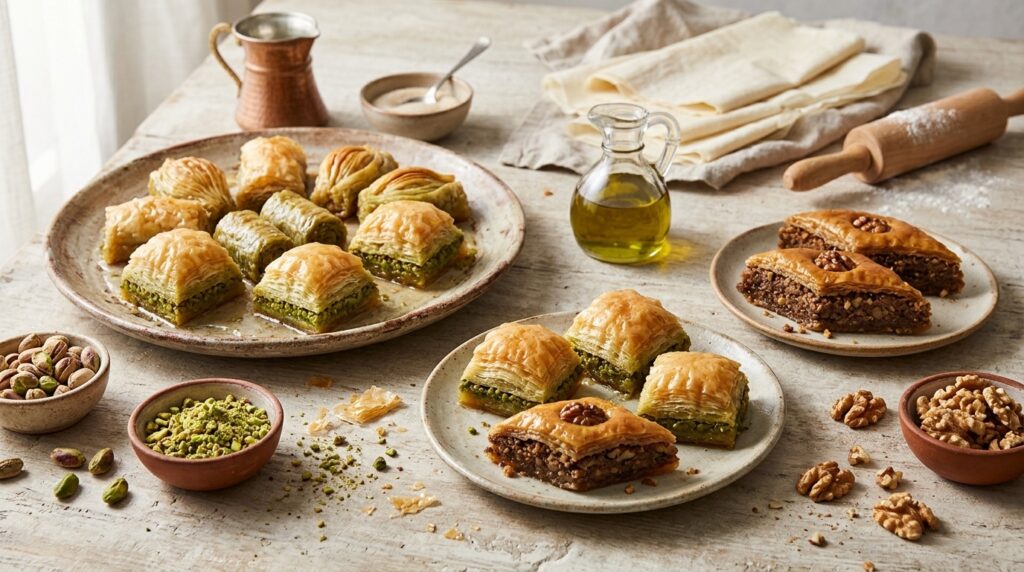 Baklava Çeşitleri: Yufka, İç ve Şerbet Farklari