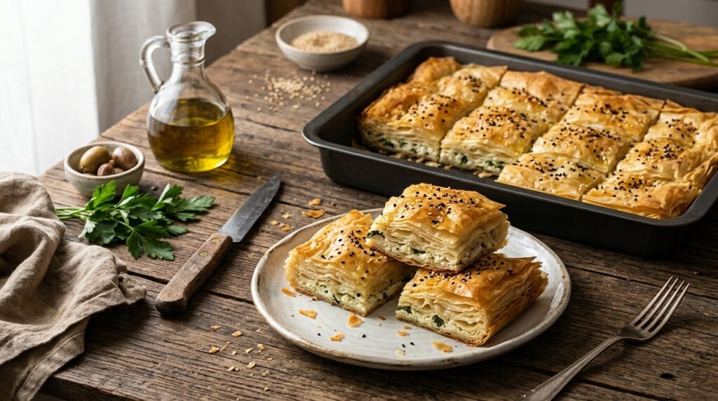 Baklavalık Yufkadan Börek: 7 Katman Yöntemi ve Sıvı Oranı