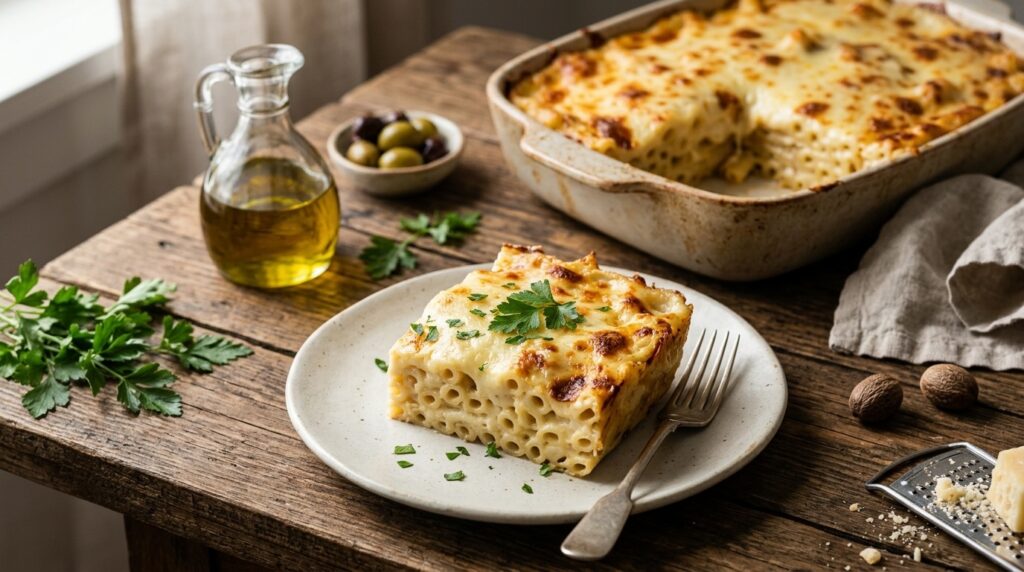 Beşamel Soslu Fırında Makarna: Katmanli Tarif