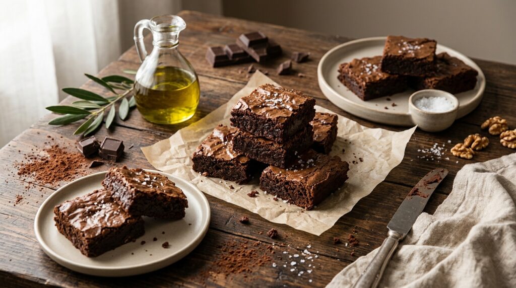 Browni Tarifi: Zeytinyağlı Çikolatalı Kek 12 Adımda