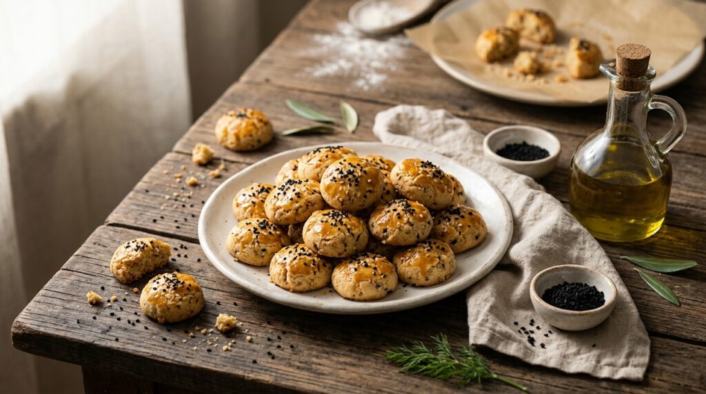 Çörek Otlu Kurabiye: Gevrek Doku ve Dogru Baharat Orani