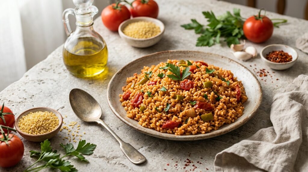 Domatesli Bulgur Pilavı: Ölçü ve Kıvam Ayarı