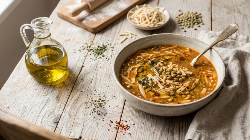 Erişte Çorbası: Ev Yapımı Hamur ve Kıvam Ayarları