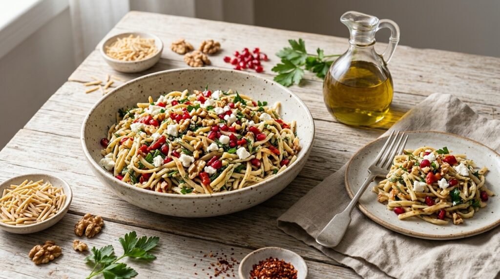 Erişte Salatası: Soğuk veya Sıcak Servis Püf Noktaları