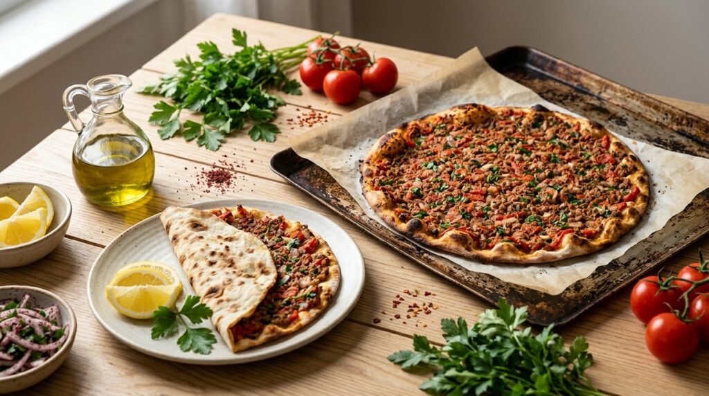 Fırında Lahmacun Kaç Kalori? Porsiyon Hesabı ve Tarif