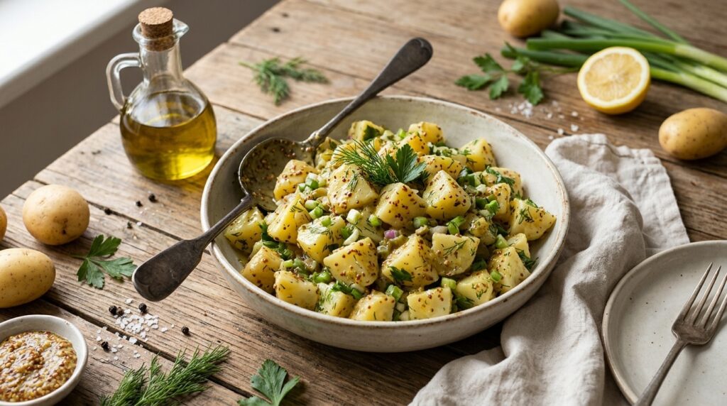 Hardallı Patates Salatası: Sosun Kıvamı ve Soğutma Süresi