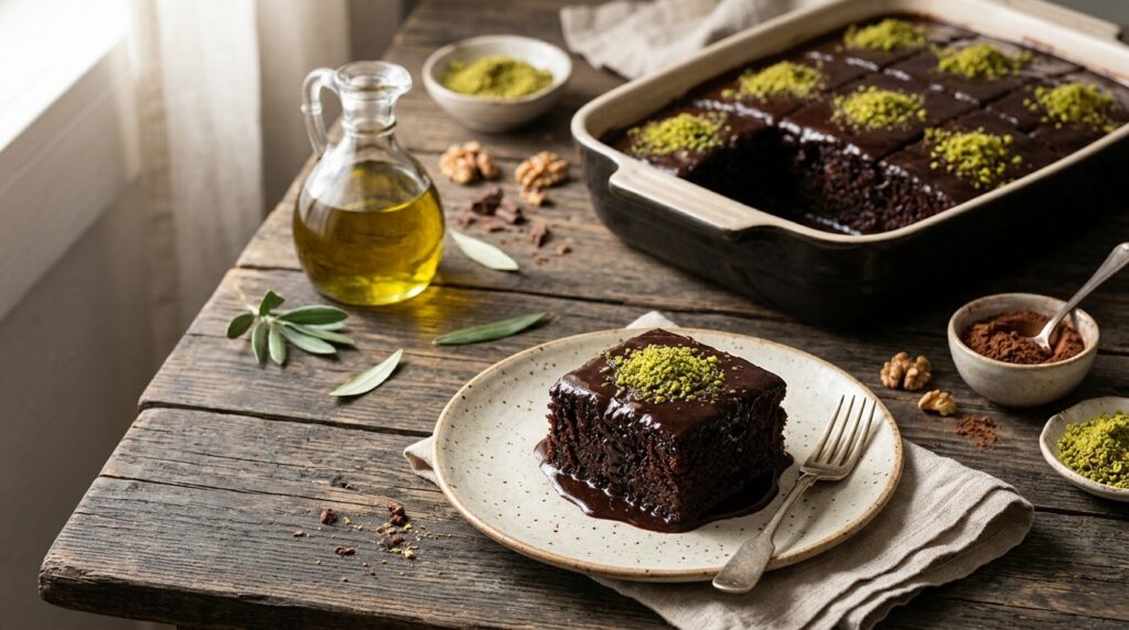 Islak Kek Tarifi: Kakao Soslu Yumuşacık Kek
