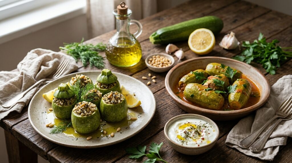 Kabak Dolması: Zeytinyağlı ve Etli Versiyonları