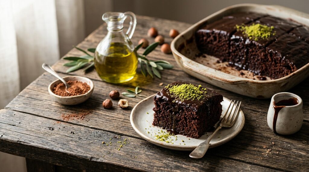 Kakaolu Islak Kek Tarifi: Yumuşak Doku ve Sos Dengesi