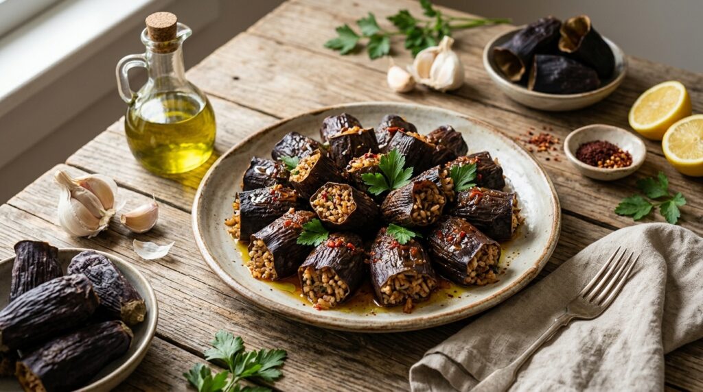 Kuru Patlıcan Dolması Nasıl Yapılır?