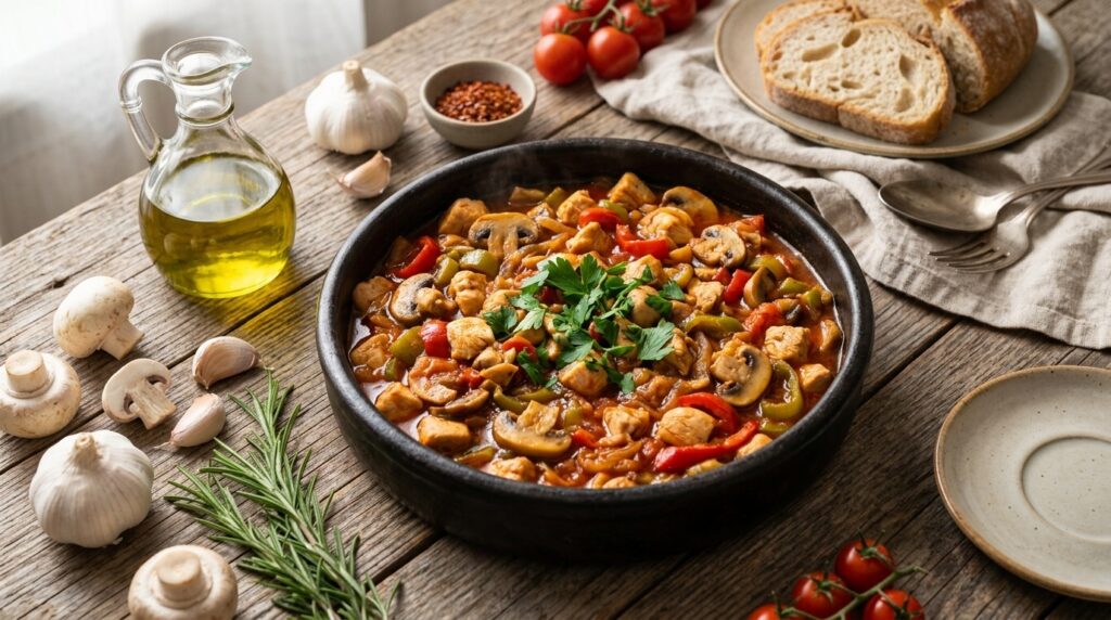 Mantarlı Tavuk Sote Kaç Kalori? Porsiyon Hesabı ve Tarif