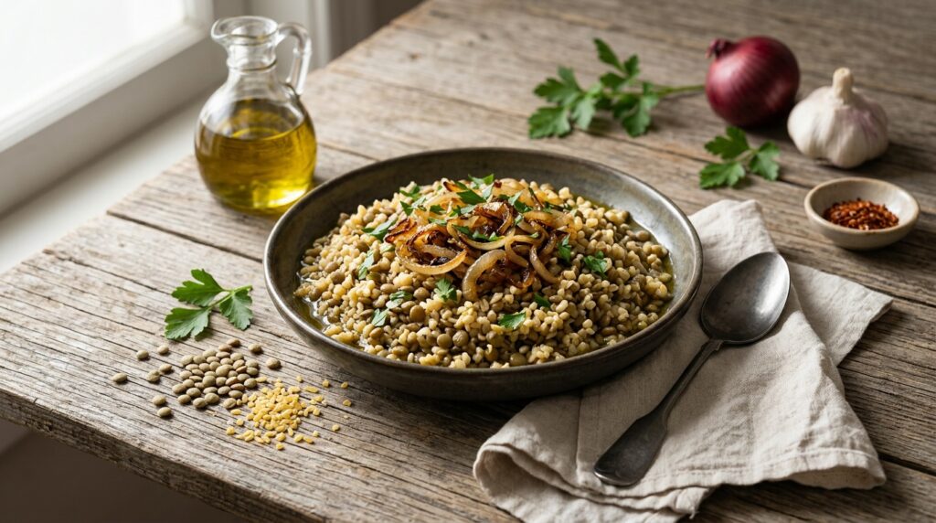 Mercimekli Bulgur Pilavı: Yumuşak Doku ve Doğru Kıvam
