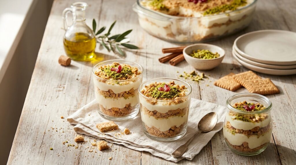 Muhallebili Bisküvili Pasta: 20 Dakikada Hazir Trifle Tarifi