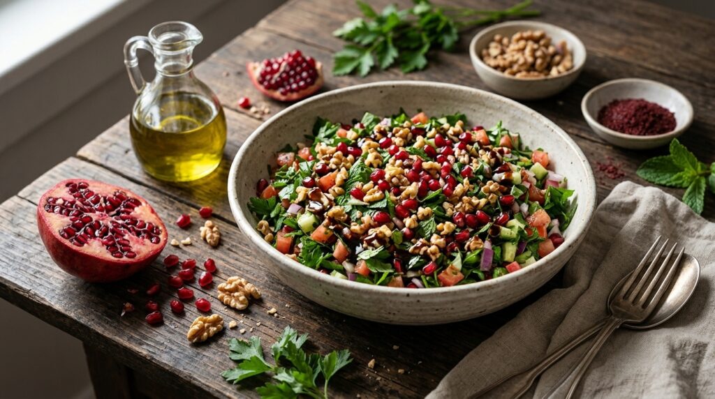 Nar Ekşili Salata Tarifi – 15 Dakikada Hazır