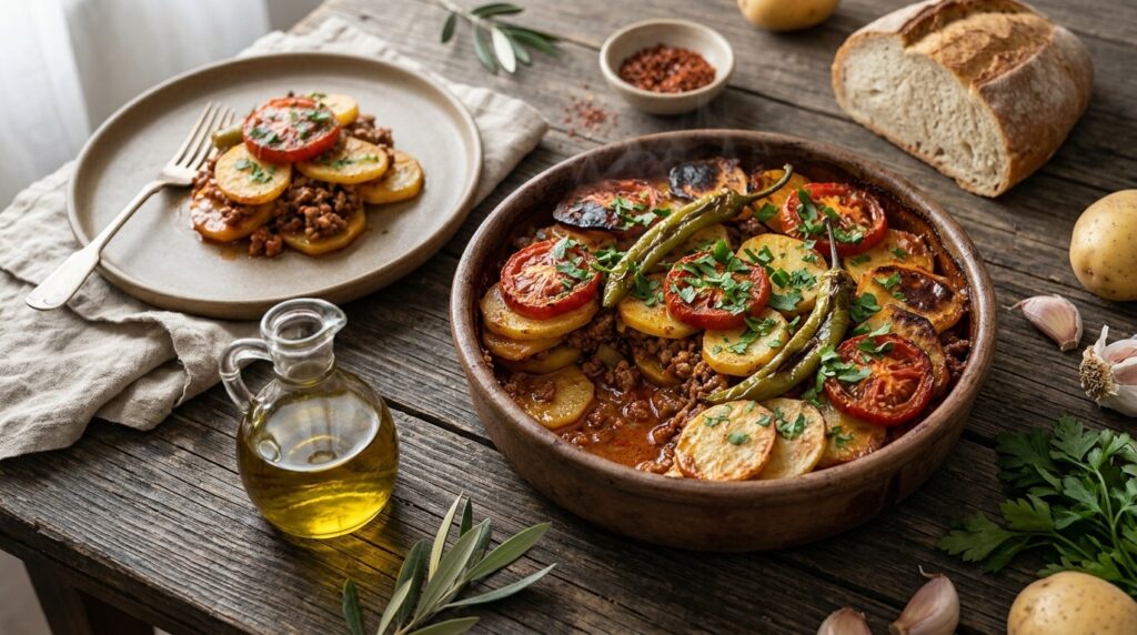 Patates Oturtma: Kıymalı Fırın Yemeği Tarifi