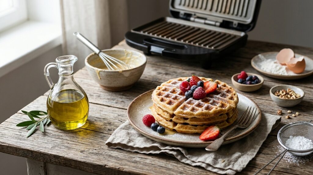 Tost Makinesinde Waffle: Hamur Tarifi ve Pisirme Suresi