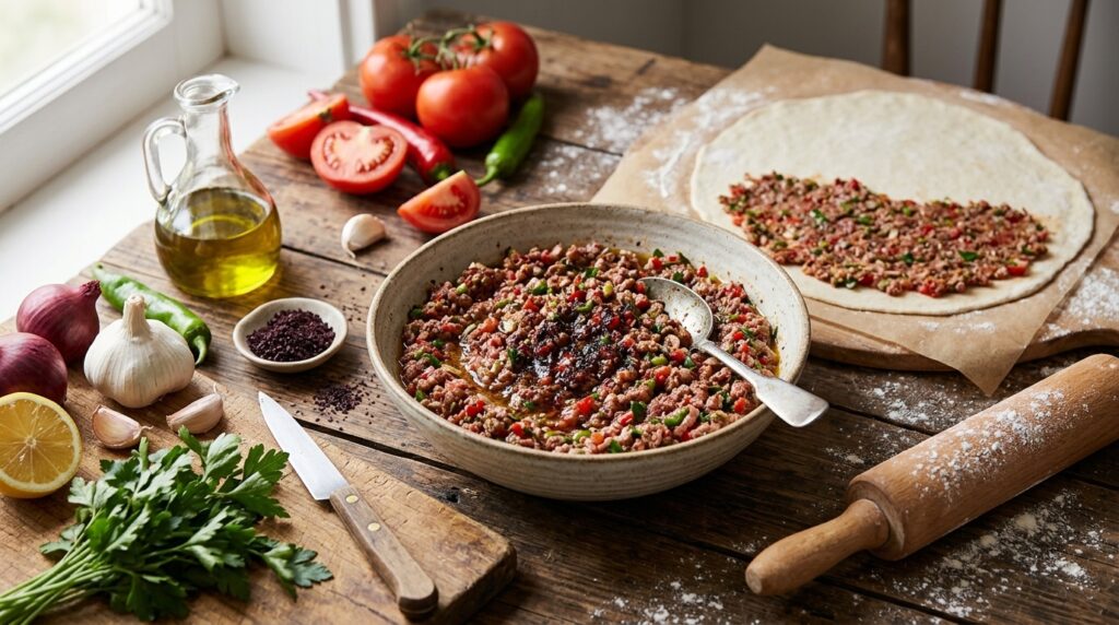 Urfa Lahmacun İç Harcı Kaç Dakikada Pişer? Püf Noktaları