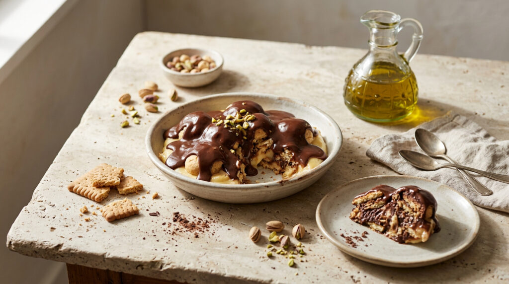 Yalancı Profiterol: Bisküvi Bazlı Hızlı Tatlı Tarifi