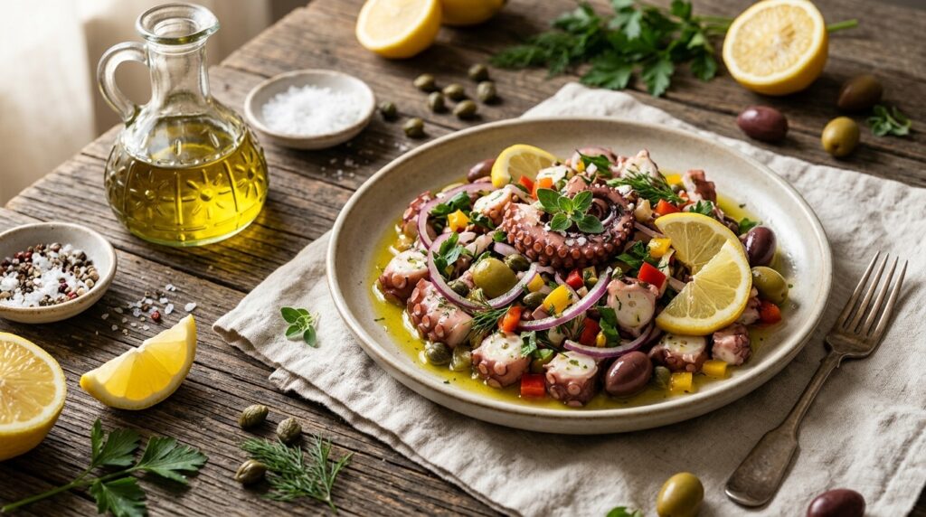 Zeytinyağlı Ahtapot Salatası Kaç Kalori? Porsiyon Hesabı
