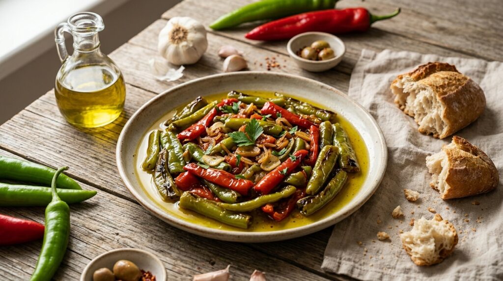 Zeytinyağlı Biber Kavurma Kaç Dakikada Pişer? Pratik Tarif