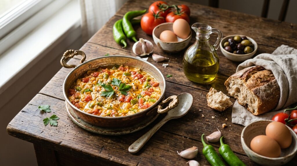 Zeytinyağlı Menemen Kaç Kalori? Porsiyon Hesabı ve Tarif