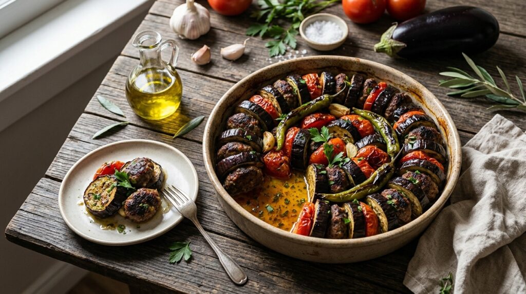 Zeytinyağlı Patlıcan Kebabı Kaç Kalori? Tarif ve Hesaplama