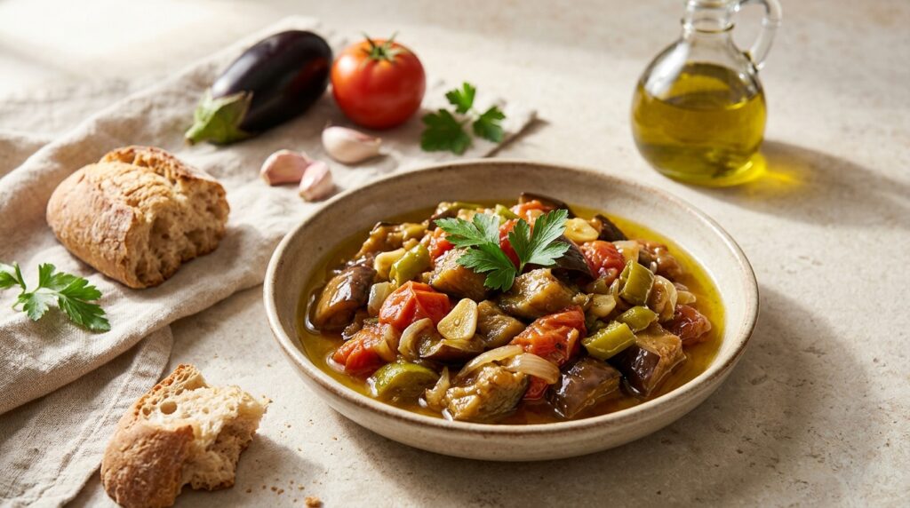 Zeytinyağlı Patlıcan Yemeği Tarifi – Klasik Lezzet