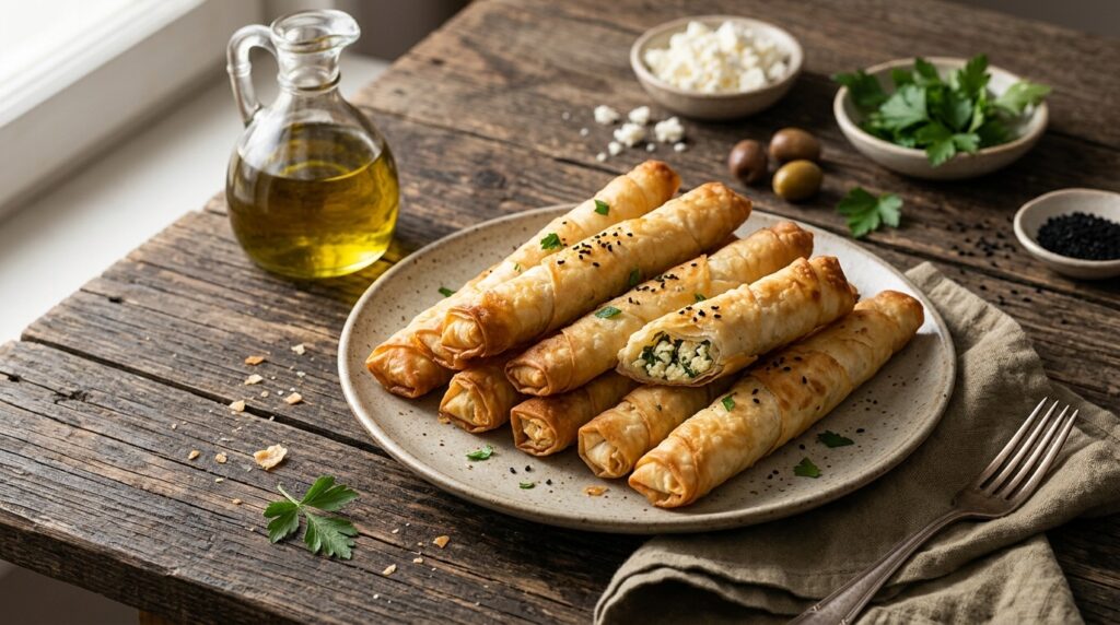 Zeytinyağlı Peynirli Sigara Böreği Kaç Dakikada Pişer