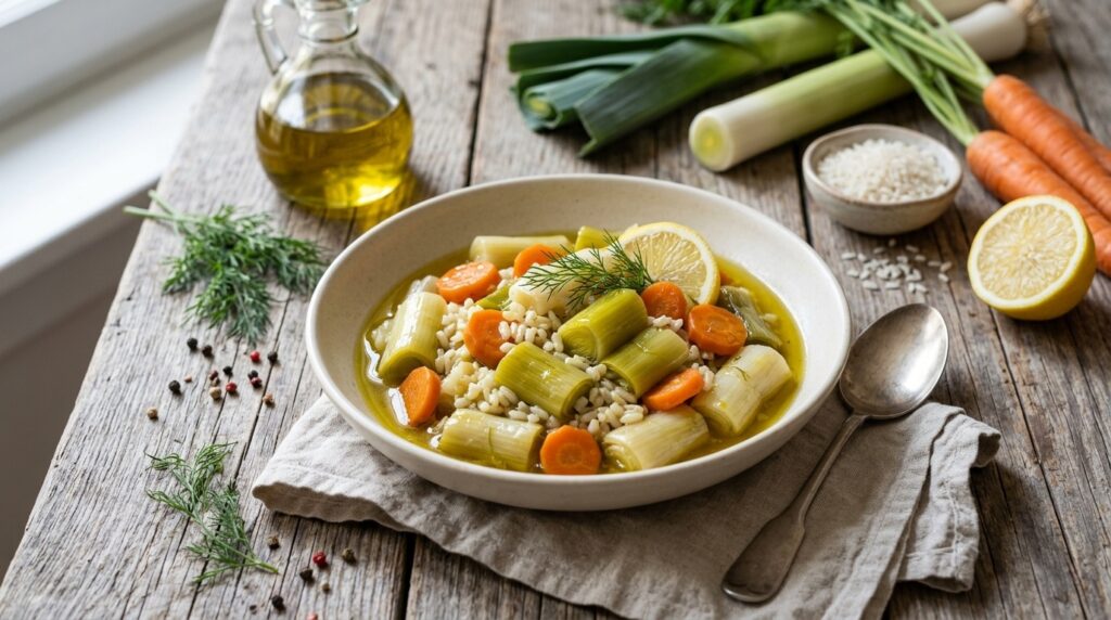 Zeytinyağlı Pirinçli Pırasa Kaç Kalori? Hesaplama ve Tarif