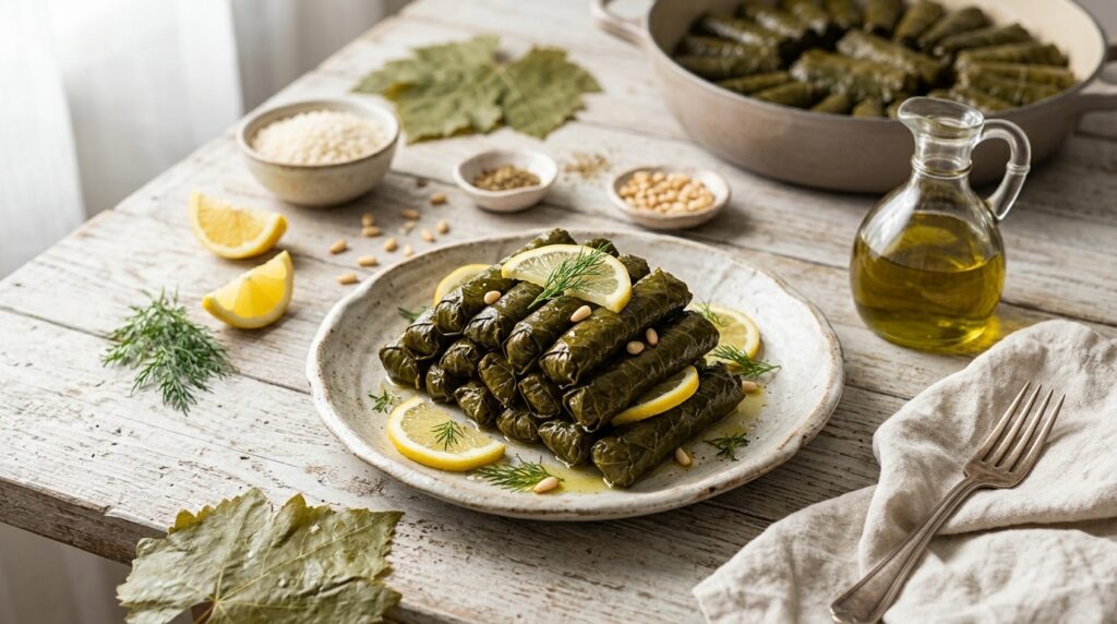 Zeytinyağlı Pirinçli Yaprak Sarma Kaç Dakikada Pişer?