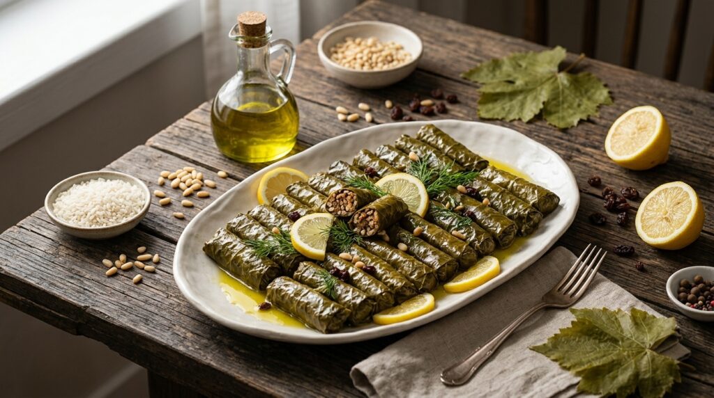 Zeytinyağlı Pirinçli Yaprak Sarma Kaç Kalori? Hesaplama