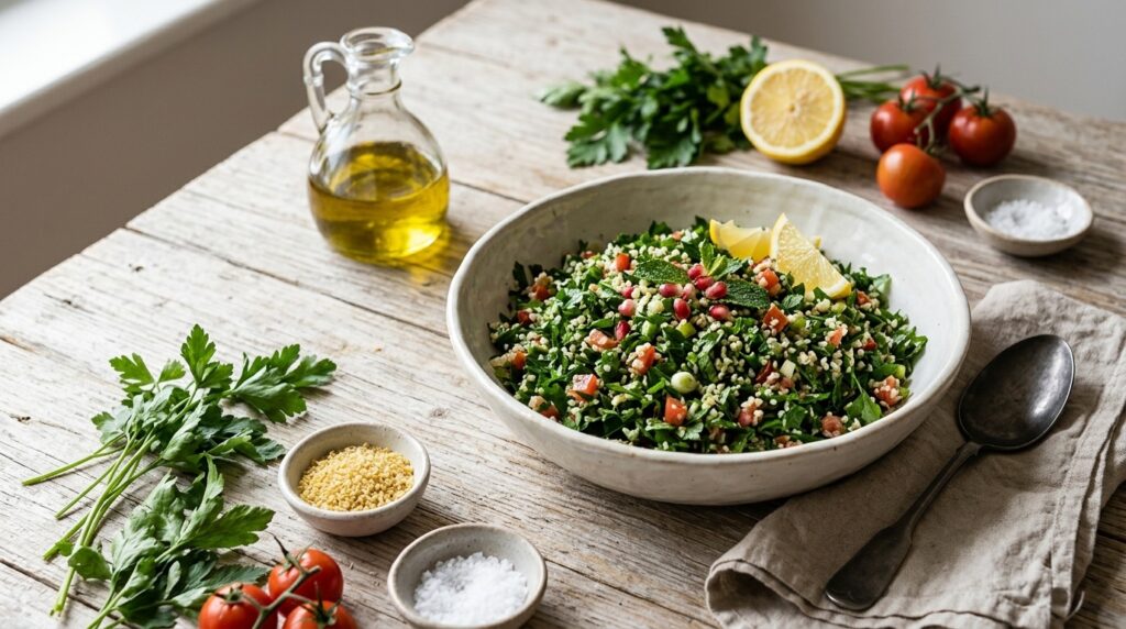 Zeytinyağlı Tabbouleh Kaç Dakikada Pişer? Pratik Rehber