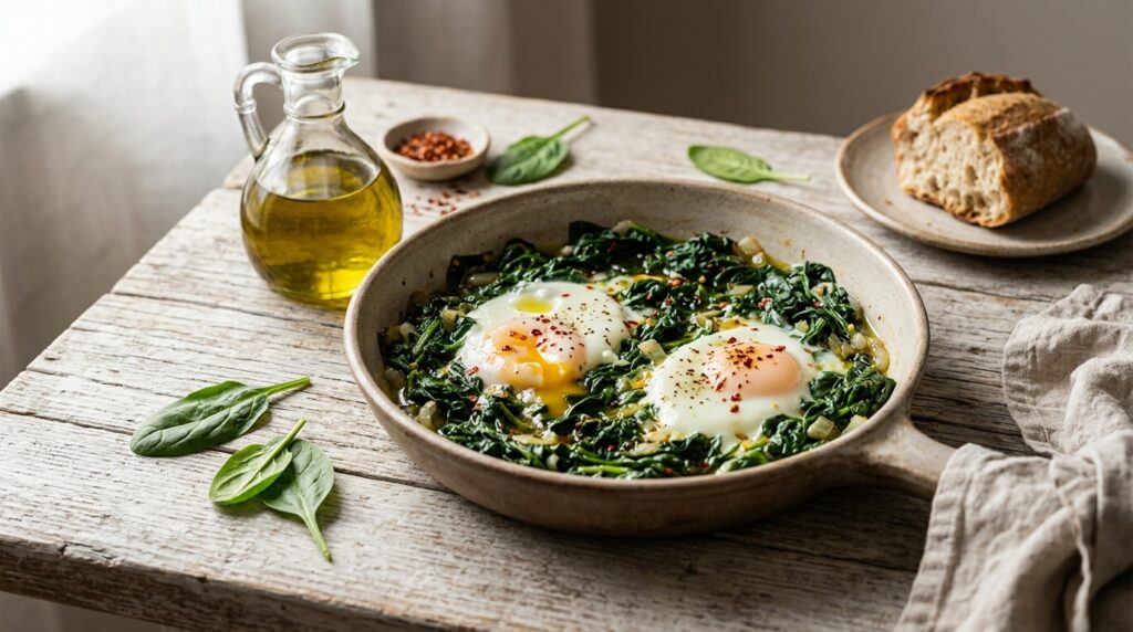 Zeytinyağlı Yumurtalı Ispanak Kaç Kalori? Tam Rehber